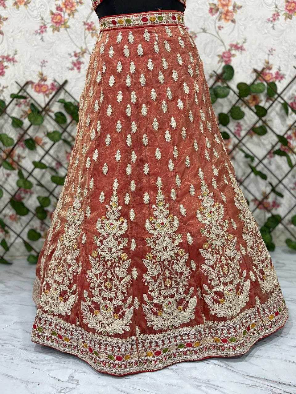 Silk Designer Embroidered Lehenga - MYLUXURY LANE ENTERPRISE
